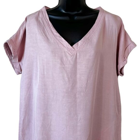 Soft Surroundings Felicity Fringe Pink Dress - Picture 3 of 13